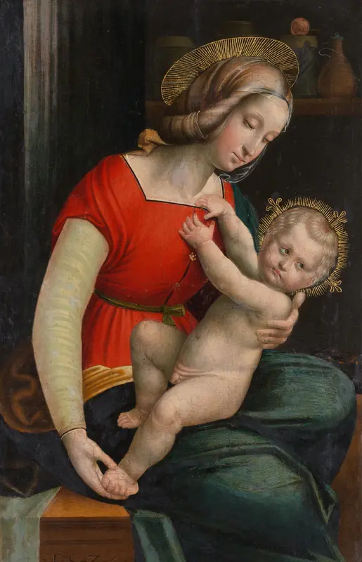 Madonna and Child Wall Art by Defendente Ferrari - High-Resolution Digital Print