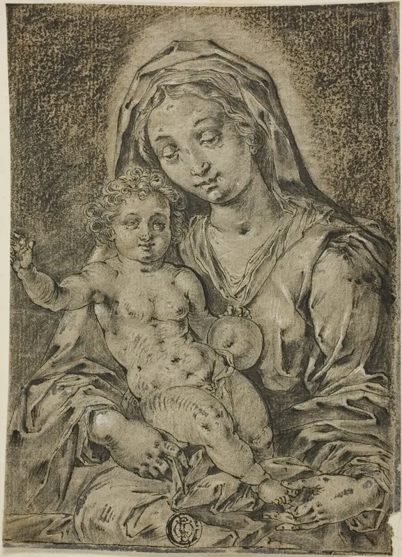 Madonna and Child Wall Art by Jan Gossart - High-Resolution Digital Print