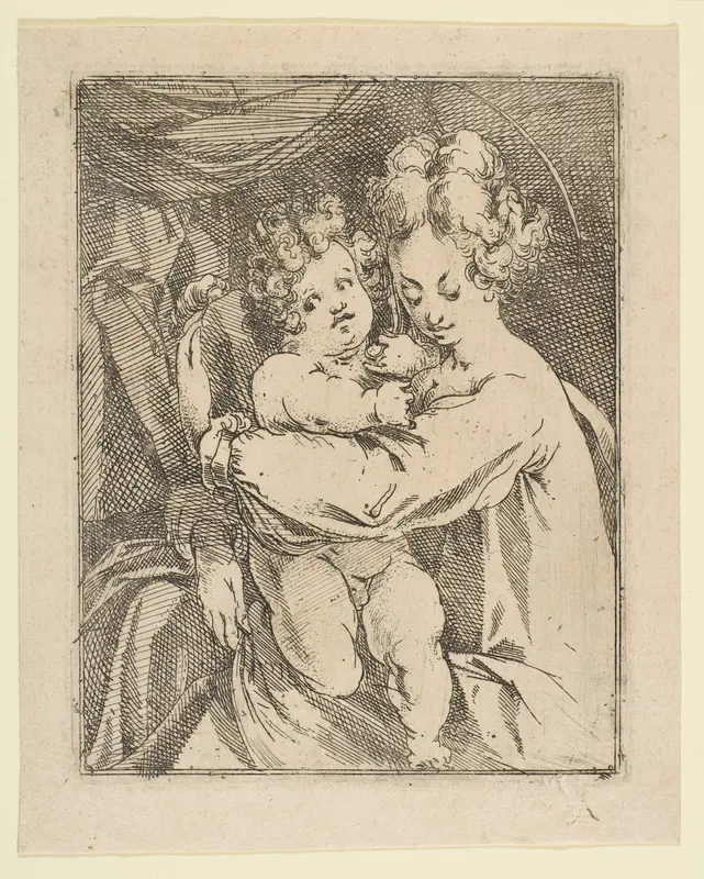 Madonna and Child Wall Art by Jacques Bellange - High-Resolution Digital Print