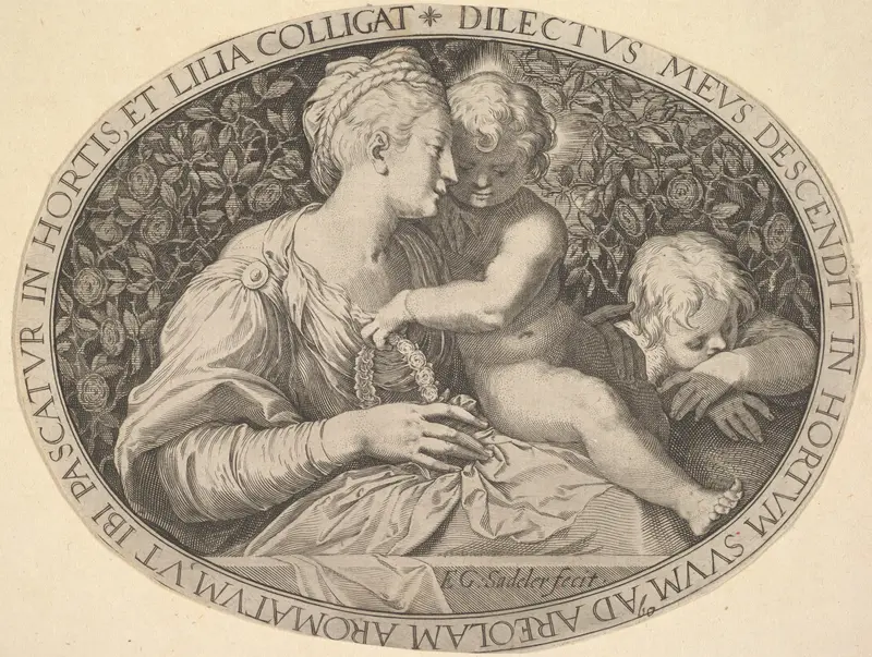Madonna and Child Wall Art by Aegidius Sadeler II - High-Resolution Digital Print