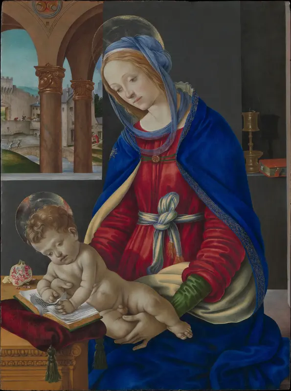 Madonna and Child Wall Art by Filippino Lippi - High-Resolution Digital Print