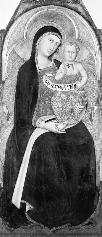 Madonna and Child Wall Art by Luca di Tommè di Nuto - High-Resolution Digital Print