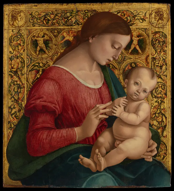 Madonna and Child Wall Art by Luca Signorelli (Luca d'Egidio di Luca di Ventura) - High-Resolution Digital Print