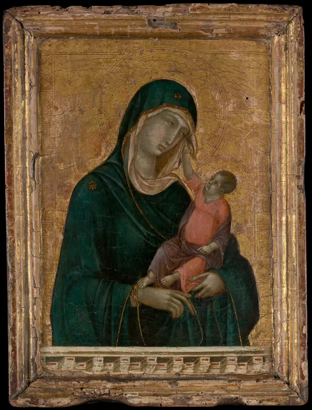 Madonna and Child Wall Art by Duccio di Buoninsegna - High-Resolution Digital Print