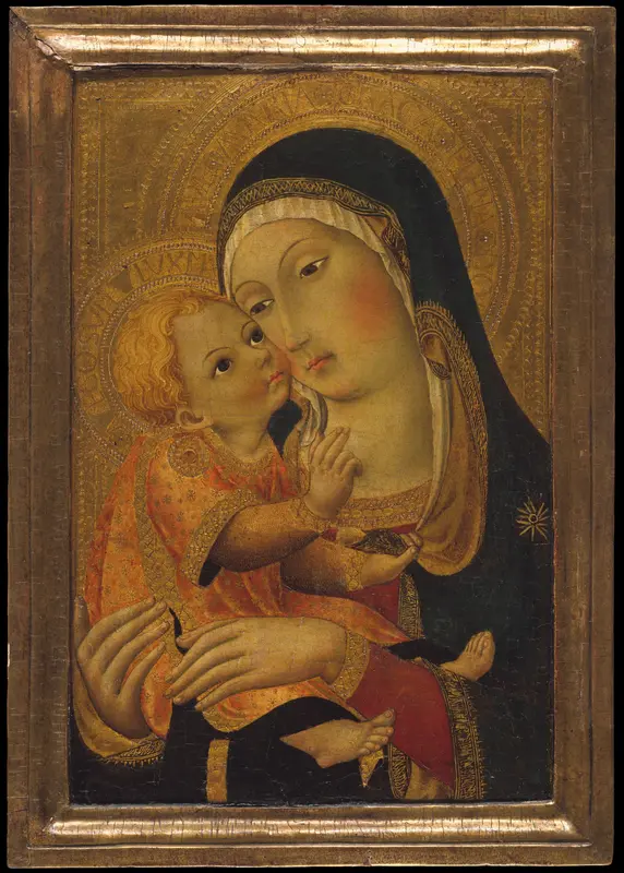 Madonna and Child Wall Art by Sano di Pietro (Ansano di Pietro di Mencio) - High-Resolution Digital Print