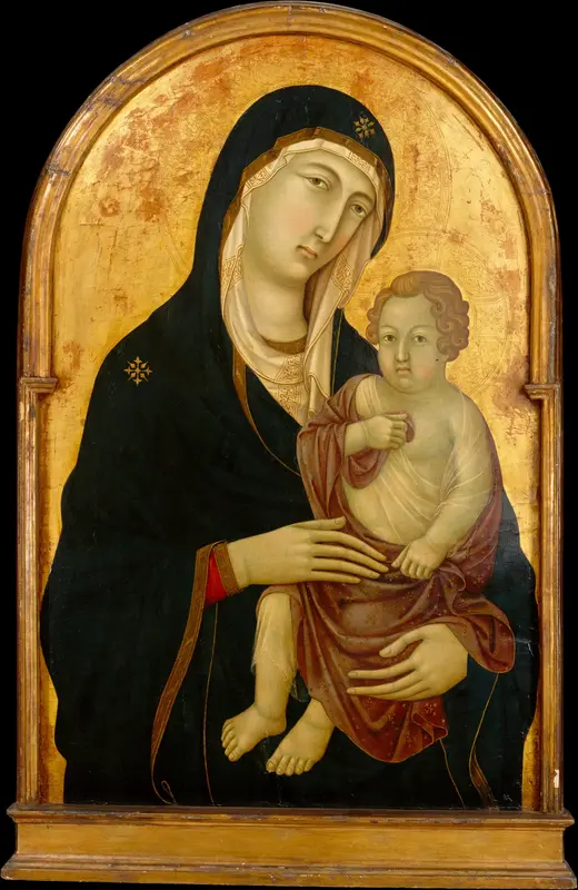 Madonna and Child Wall Art by Ugolino da Siena (Ugolino di Nerio) - High-Resolution Digital Print