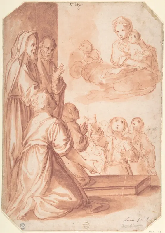 Madonna and Child and Worshippers