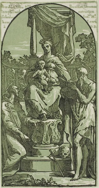 Madonna and Child Enthroned, St. Jerome and St. Francis