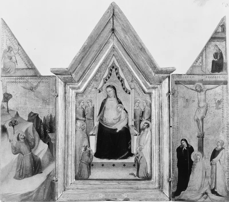 Madonna and Child Enthroned with Saints Wall Art by Bernardo Daddi - High-Resolution Digital Print