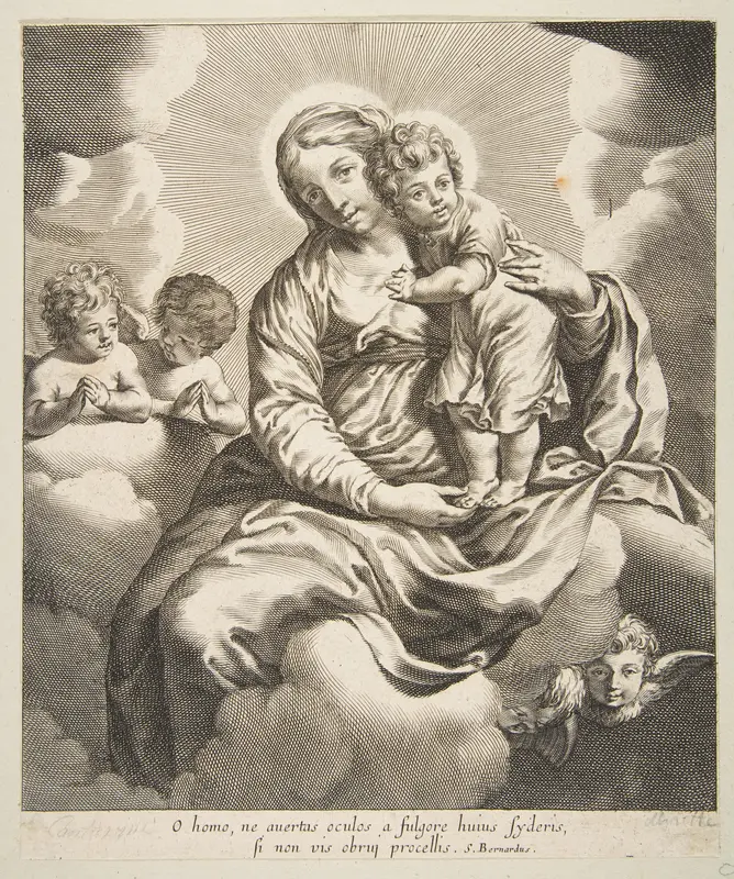 Madonna and Child in Glory Wall Art by Anonymous, 17th century - High-Resolution Digital Print