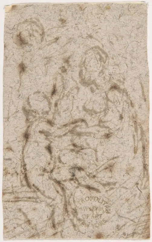 Madonna and Child (recto); Madonna and Child (verso) Wall Art by Anonymous, Italian, 16th century - High-Resolution Digital Print