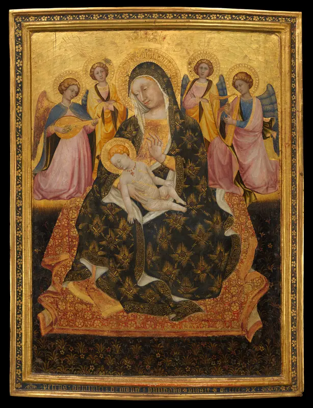 Madonna and Child with Angels Wall Art by Pietro di Domenico da Montepulciano - High-Resolution Digital Print