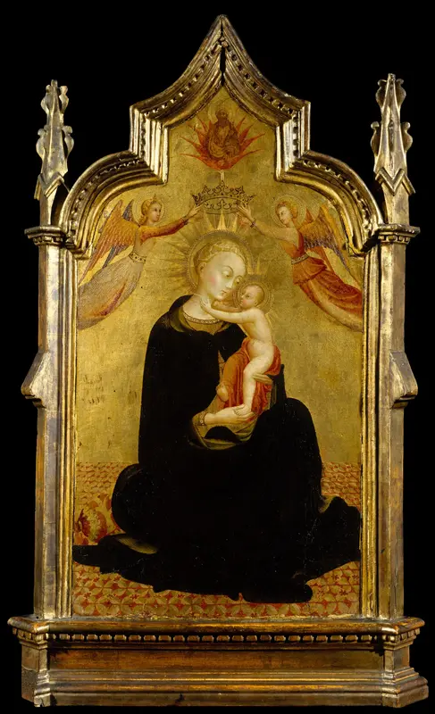 Madonna and Child with Angels Wall Art by Sassetta (Stefano di Giovanni) - High-Resolution Digital Print