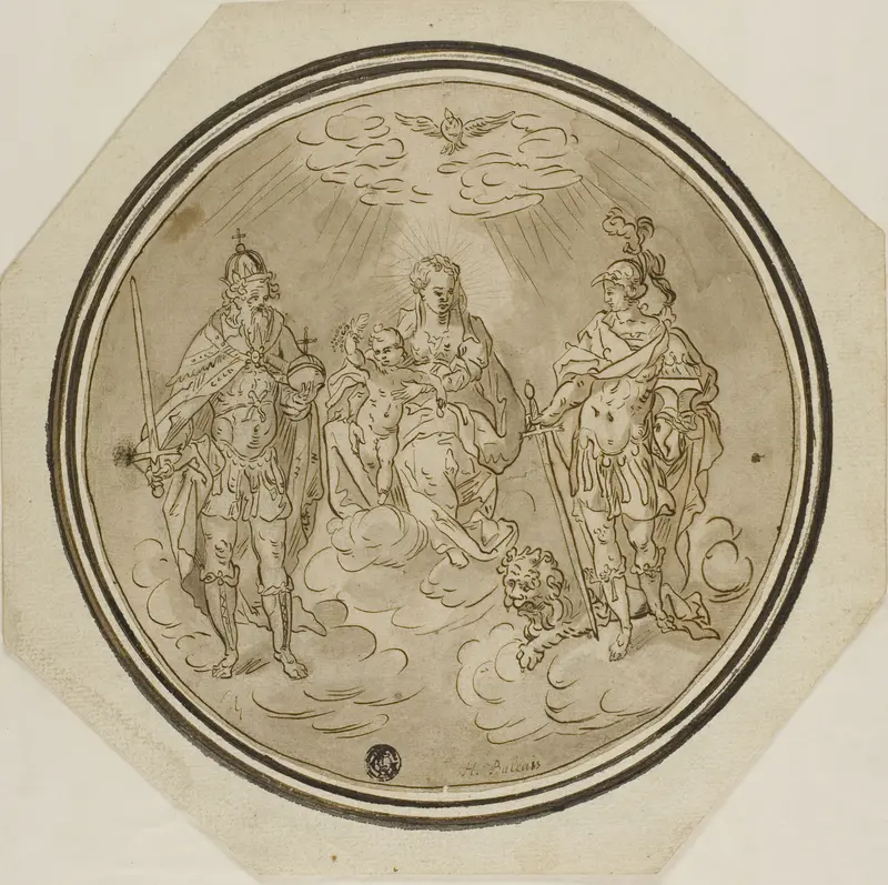 Madonna and Child with Holy Roman Emperor and Saint Adrian