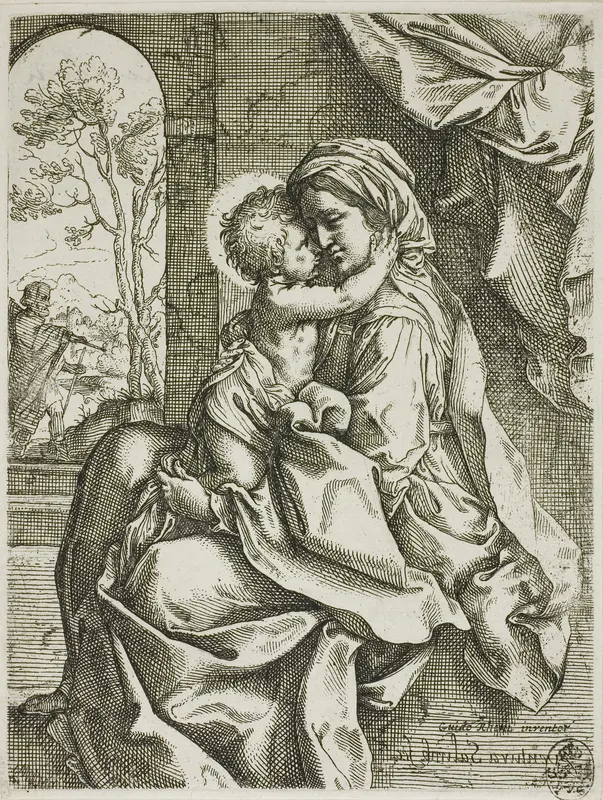 Madonna and Child with Saint Joseph Wall Art by Ventura Salimbeni - High-Resolution Digital Print