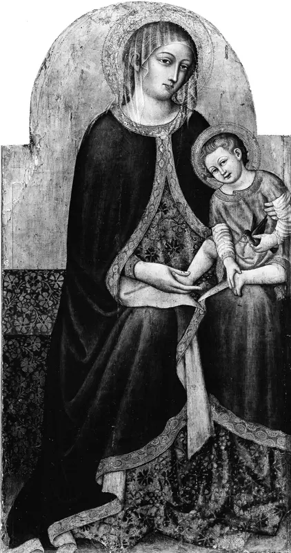 Madonna and Child with Saints Wall Art by Priamo della Quercia (Priamo del Pietro) - High-Resolution Digital Print