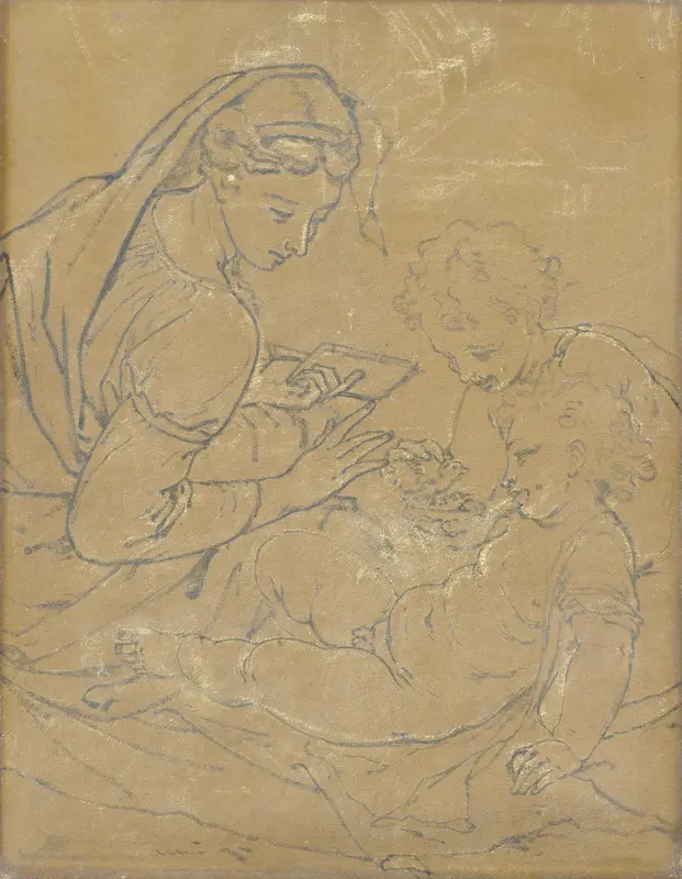 Madonna and Child with St John Wall Art by Adriaen van der Werff - High-Resolution Digital Print