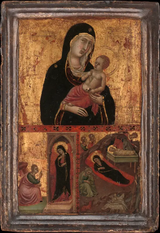 Madonna and Child with the Annunciation and the Nativity Wall Art by Goodhart Ducciesque Master - High-Resolution Digital Print