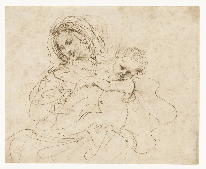 Madonna met kind Wall Art by Guercino - High-Resolution Digital Print