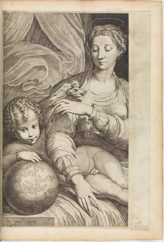 Madonna of the Rose Wall Art by Anonymous, Italian, 16th to 17th century - High-Resolution Digital Print