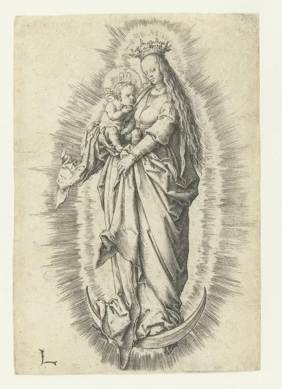 Madonna op de maansikkel Wall Art by Unknown - High-Resolution Digital Print