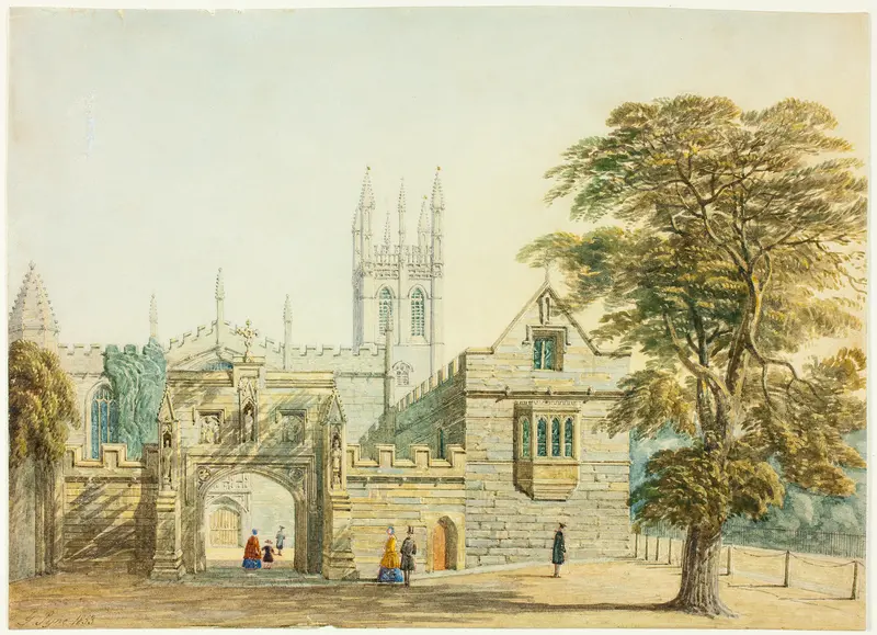 Magdalen College and Tower, Oxford Wall Art by George Pyne - High-Resolution Digital Print