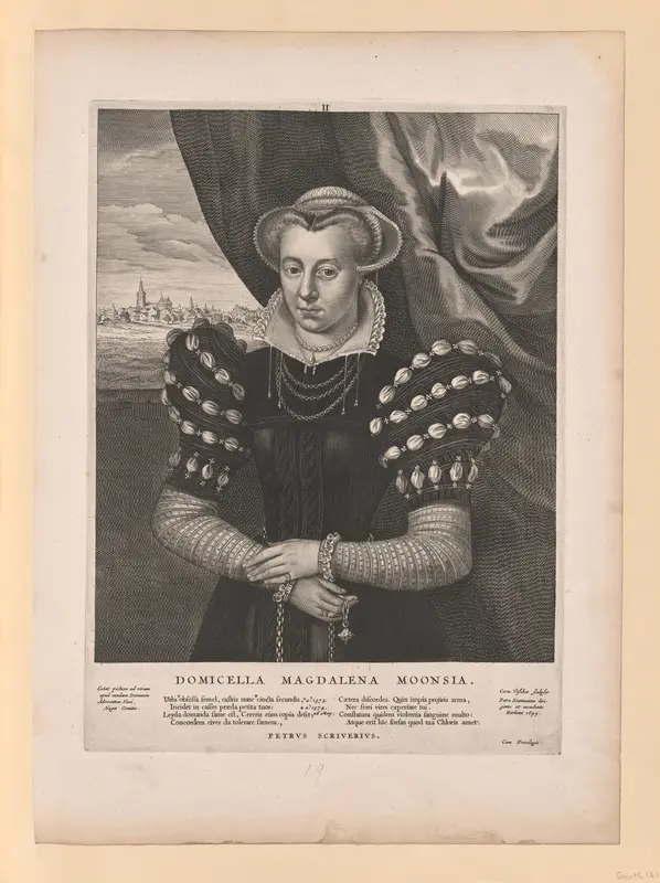 Magdalena Moons, from Quatuor Personae Wall Art by Cornelis Visscher - High-Resolution Digital Print