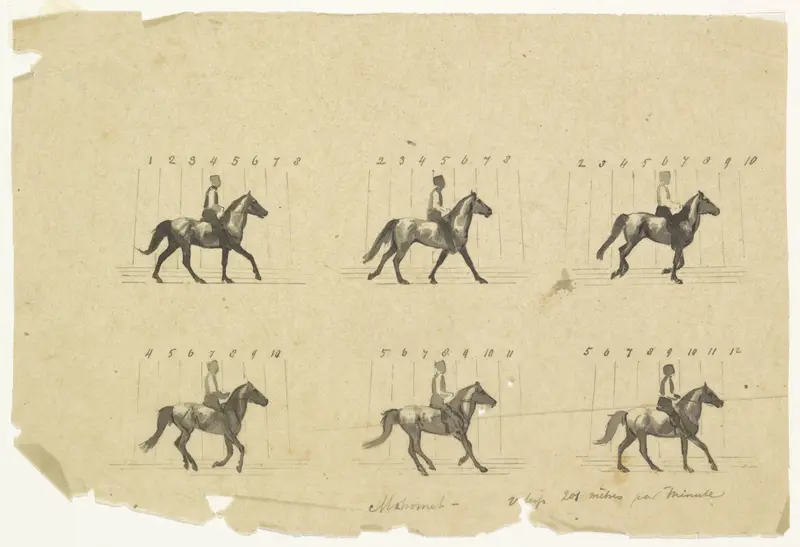 Mahomet (after a photo by Eadweard Muybridge) Wall Art by Willem Constantijn Staring - High-Resolution Digital Print