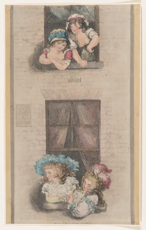 Maids and Mistresses Wall Art by Thomas Rowlandson - High-Resolution Digital Print