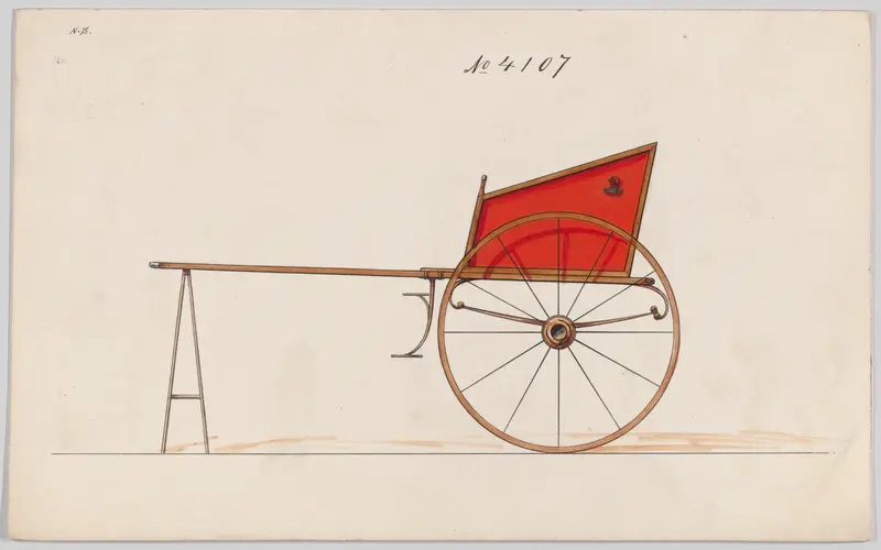 Mail Cart #4107 Wall Art by Brewster & Co. - High-Resolution Digital Print