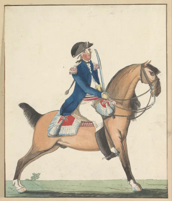 Majoor van het Genootschap tot Nut der Schutterij te Amsterdam, 1787 Wall Art by anonymous - High-Resolution Digital Print