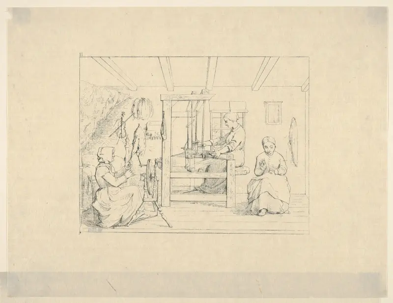 Making Clothes for the Boys in the Army (from Confederate War Etchings) Wall Art by Adalbert John Volck - High-Resolution Digital Print