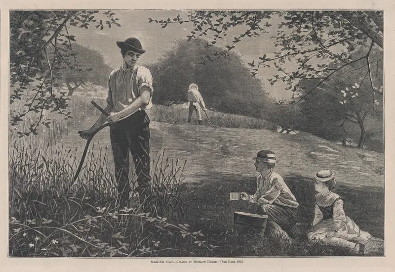 Making Hay, from "Harper's Weekly," Vol. XVI Wall Art by Winslow Homer - High-Resolution Digital Print