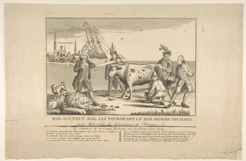 Mal Lui Veut Mal Lui Tourne Dit Le Bonne Homme Richard Wall Art by Anonymous, French, 18th century - High-Resolution Digital Print