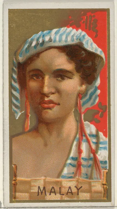 Malay, from the Types of All Nations series (N24) for Allen & Ginter Cigarettes Wall Art by Allen & Ginter - High-Resolution Digital Print
