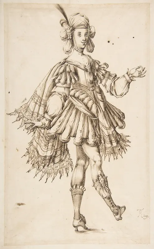 Male Figure in Ballet Costume Wall Art by T Remy - High-Resolution Digital Print
