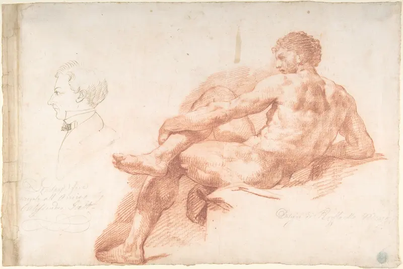 Male Nude Wall Art by Giovanni Battista Lombardi - High-Resolution Digital Print