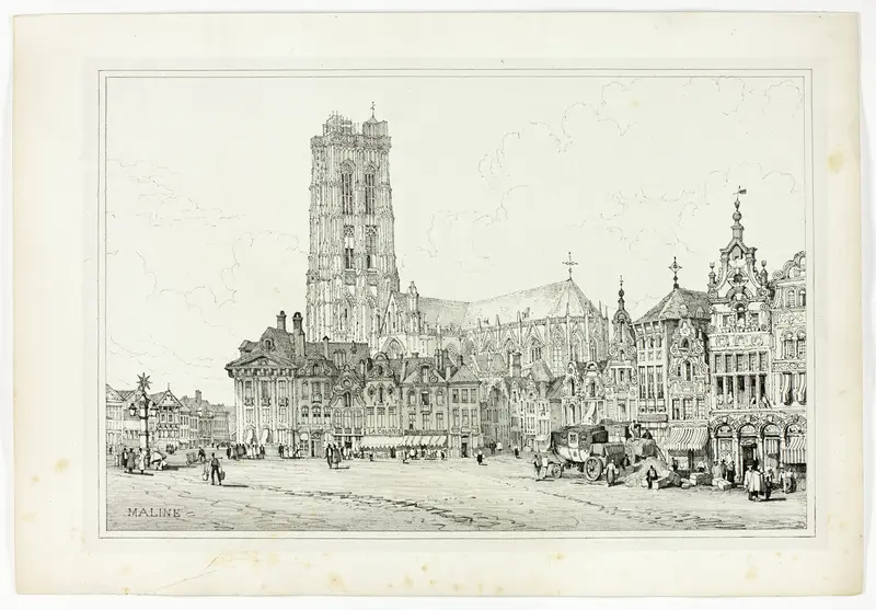 Maline, from Facsimiles of Sketches made in Flanders and Germany