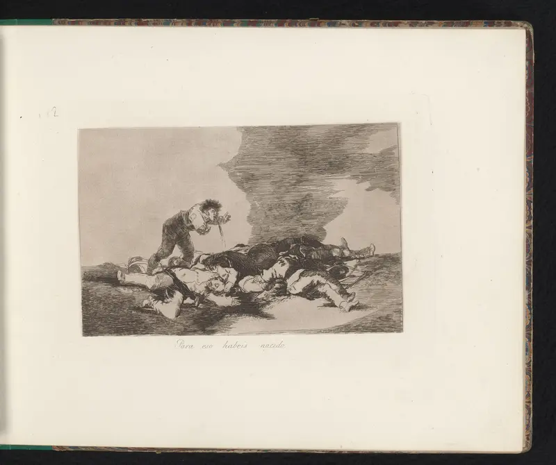 Man braakt over een groep lijken Wall Art by Francisco de Goya - High-Resolution Digital Print