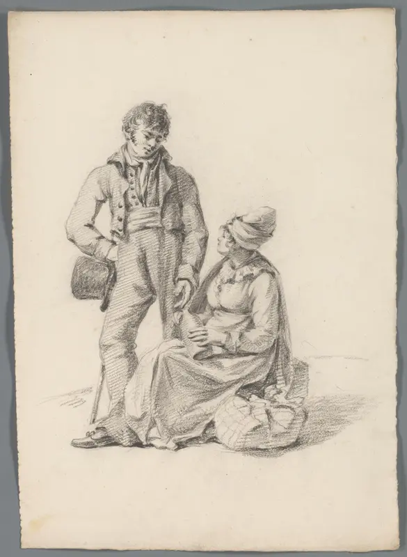 Man en vrouw Wall Art by anonymous - High-Resolution Digital Print