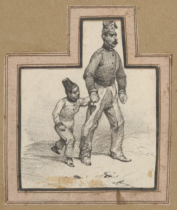 Man holding hands with a boy Wall Art by Victor Adam - High-Resolution Digital Print