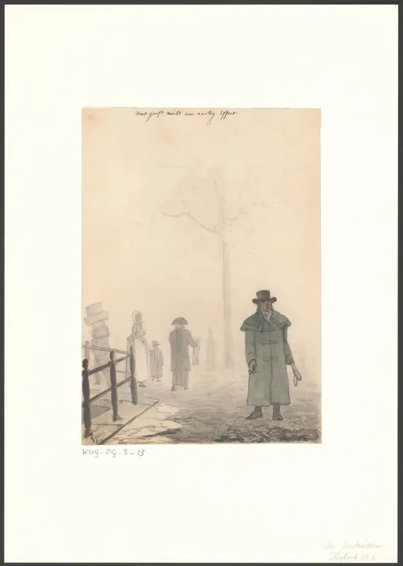 Man in de mist Wall Art by Christiaan Andriessen - High-Resolution Digital Print