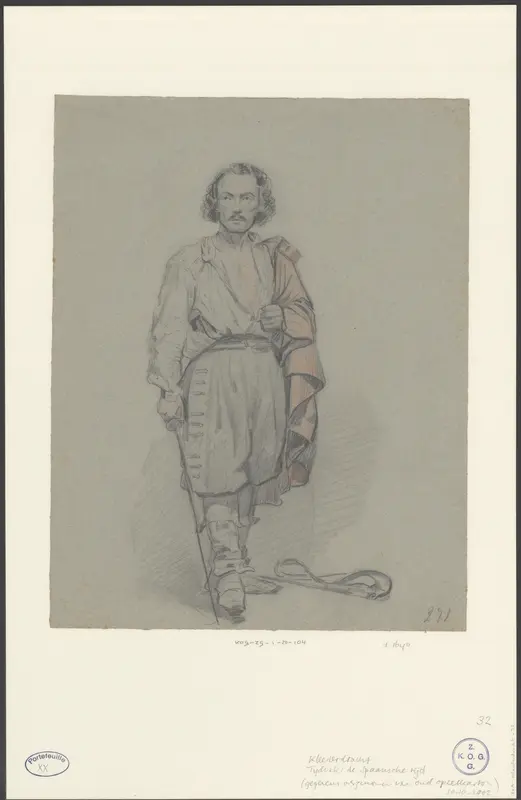 Man in Spaans kostuum met degen, ca. 1640 Wall Art by anonymous - High-Resolution Digital Print