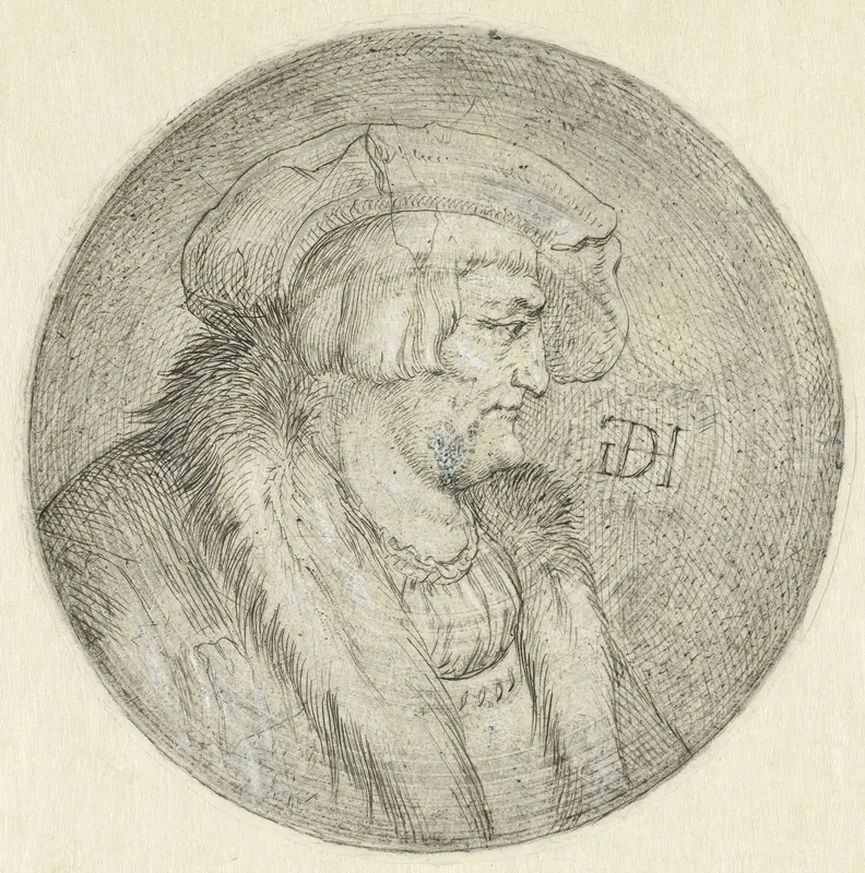 Man met een baret Wall Art by Unknown - High-Resolution Digital Print