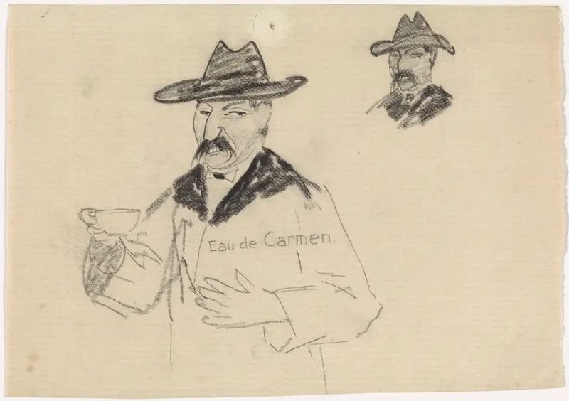 Man met een theekopje Wall Art by Gerrit Willem Dijsselhof - High-Resolution Digital Print