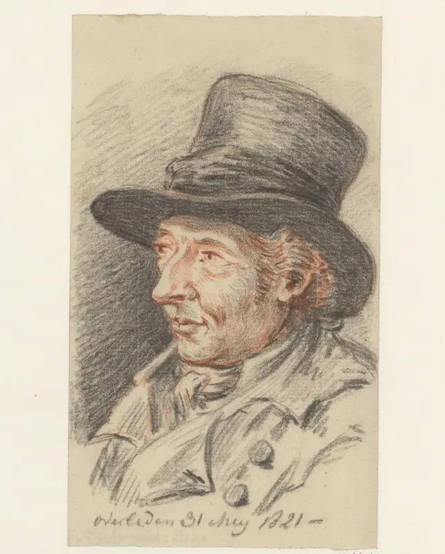 Man met hoge hoed, overleden op 31 mei 1821 Wall Art by Jean Bernard - High-Resolution Digital Print