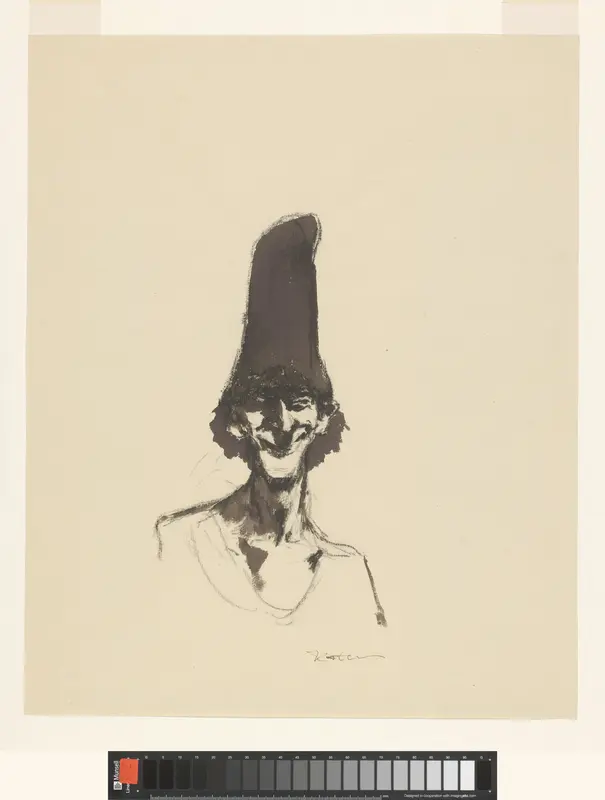 Man met hoge hoed Wall Art by Unknown - High-Resolution Digital Print