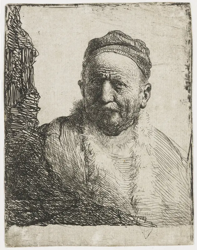 Man met kalotje Wall Art by Rembrandt van Rijn - High-Resolution Digital Print