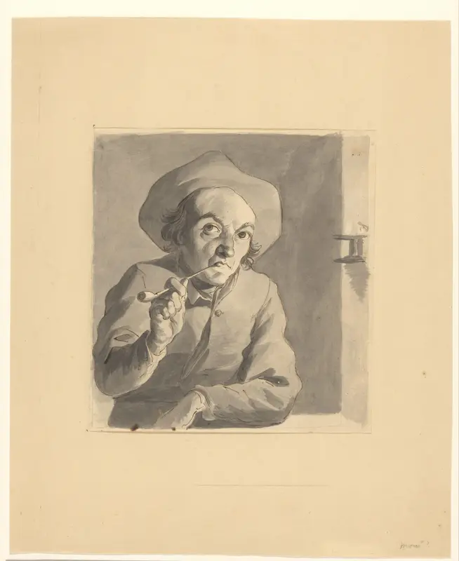 Man met pijp Wall Art by anonymous - High-Resolution Digital Print