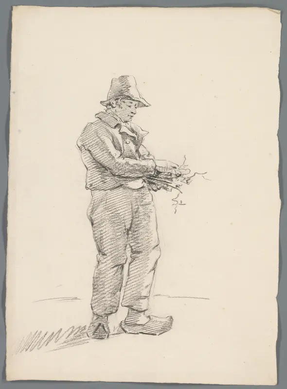 Man met sprokkelhout Wall Art by anonymous - High-Resolution Digital Print